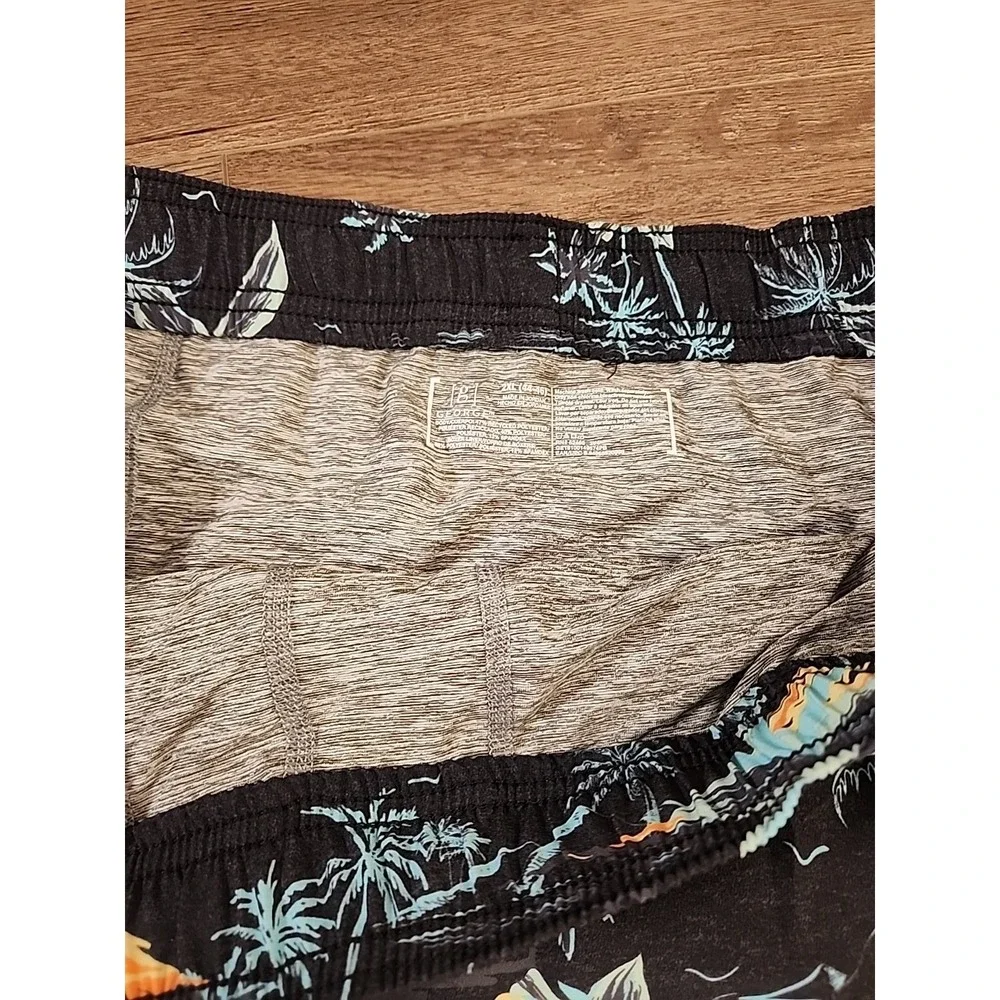 George 2XL Athletic Jammer Shorts Compression Liner Black‎ Soot Mahalo
